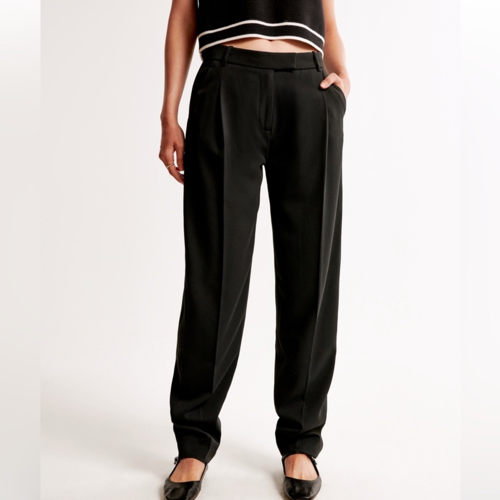 NWT Abercrombie 27 4R tapered dress pants black - Picture 4 of 10